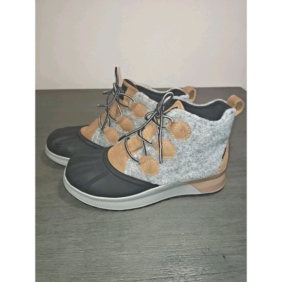 Rihero Shoes - Rihero Women's Classic Waterproof Ankle Boots,camel brown & gray,Size 8.5